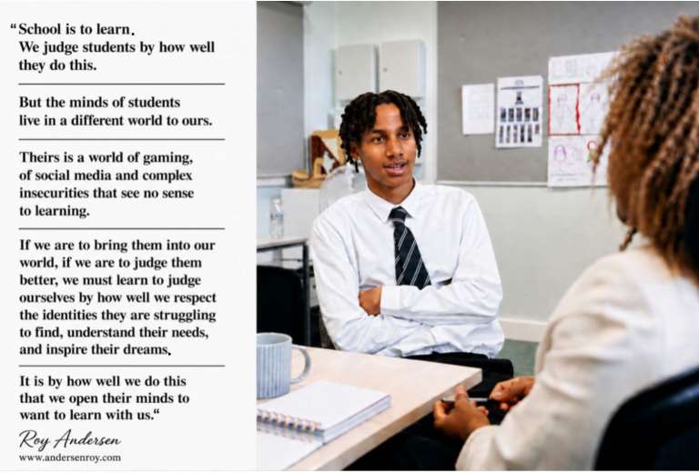 School is to learn. We judge students by how well they do this.